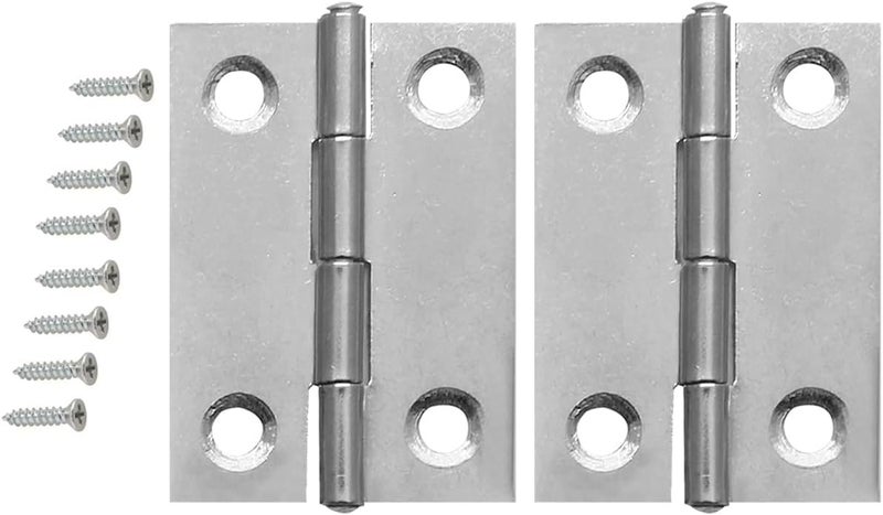 درافل مفصلات أبواب دورافيل قابلة للطي للخزائن والنوافذ والأبواب مع براغي (2 بوصة) - Image 1